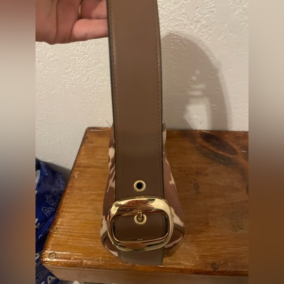 Cow print brown bag - Picture 4 of 4